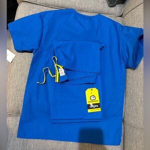 Wonderwink Blue Scrub set … UNISEX